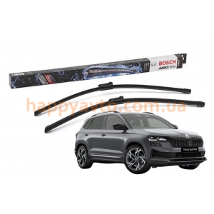 Комплект дворников на Skoda Karoq (NU7) 2017-2025 — Bosch AeroTwin